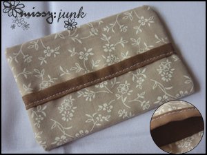 Brown Floral Tissue Pochette