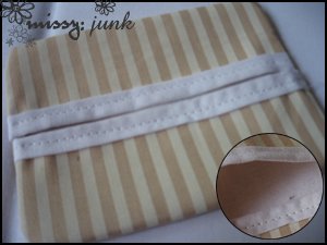 Brown Stripes Tissue Pochette (w)