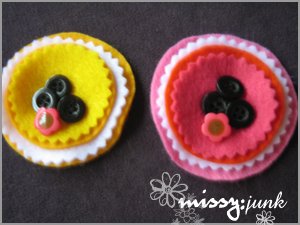 Yellowee Felt Brooch