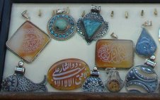 Silver pendants.