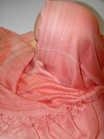 Pink cotton hijab