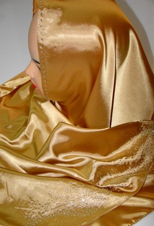 Gold hijab