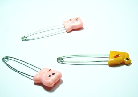 Colourful hijab pins