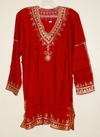 Red tunic