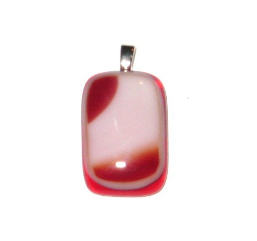Spirit Red Pendant - Handmade Fused Glass