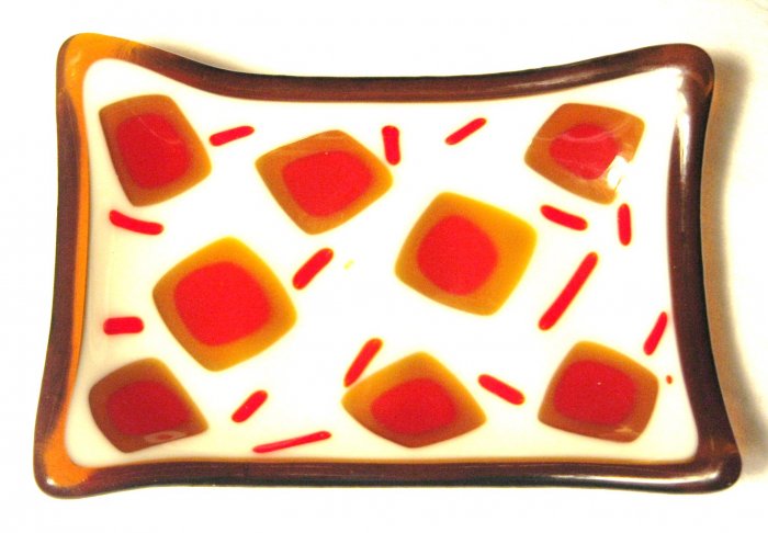 Sprinkle Soap Dish - Handmade Fused Glass