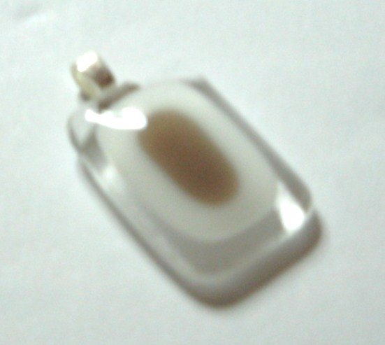 Pink Window Box Pendant - Handmade Fused Glass
