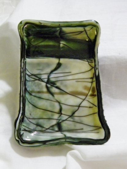 Glass Marble Soap Dish
