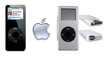 Apple iPod Nano 4GB with Silver Metal Case