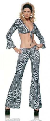 Black/White Retro Girl Costume