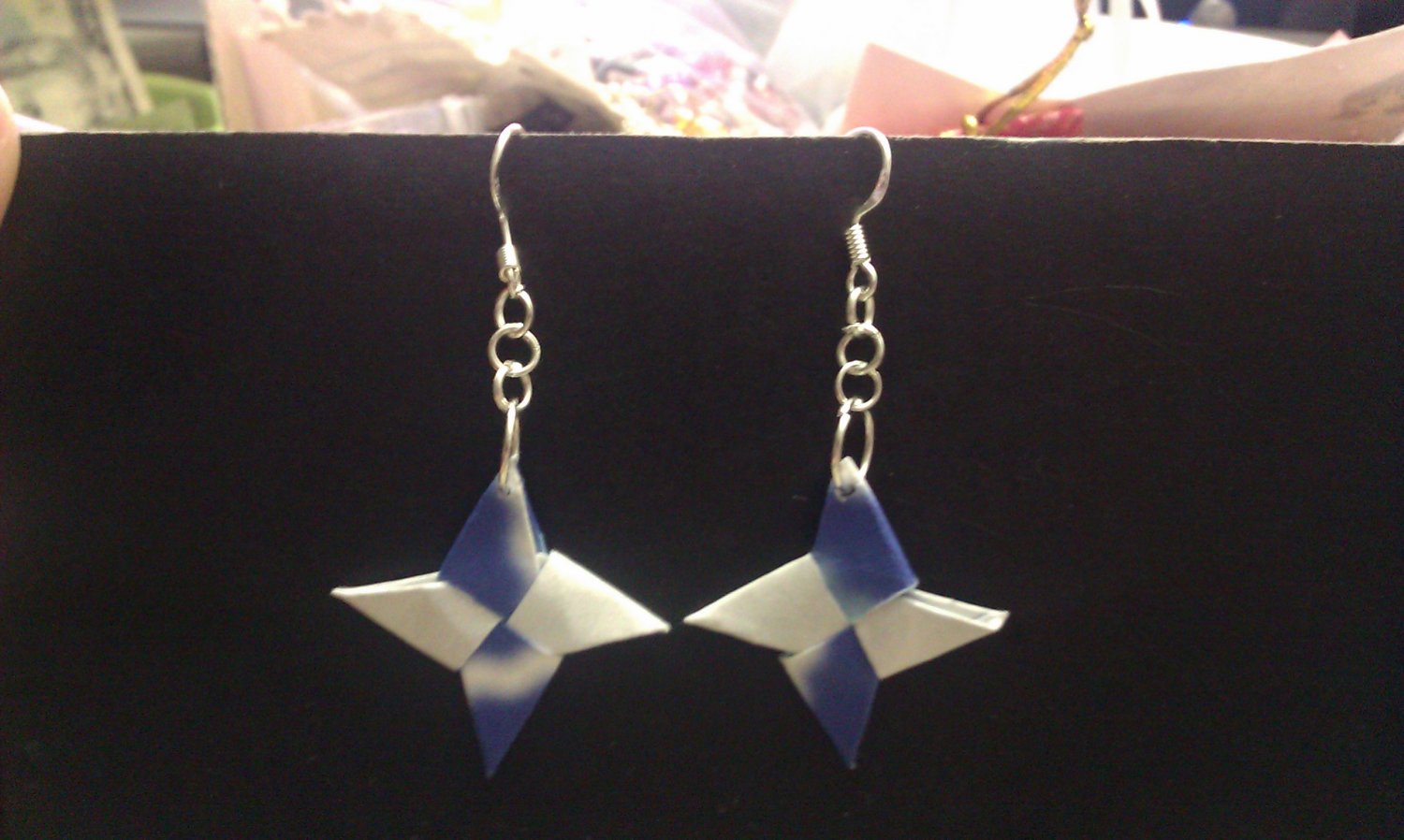 Ninja Star Shuriken Earrings
