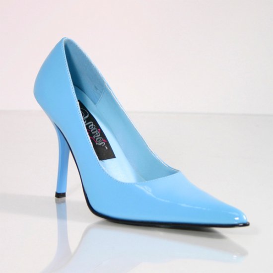 NEW SEXY BLUE STILETTO HIGH HEEL POINTED TOE PUMPS - SIZE 9