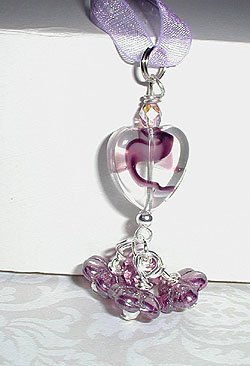 Amethyst Crystal Heart Necklace
