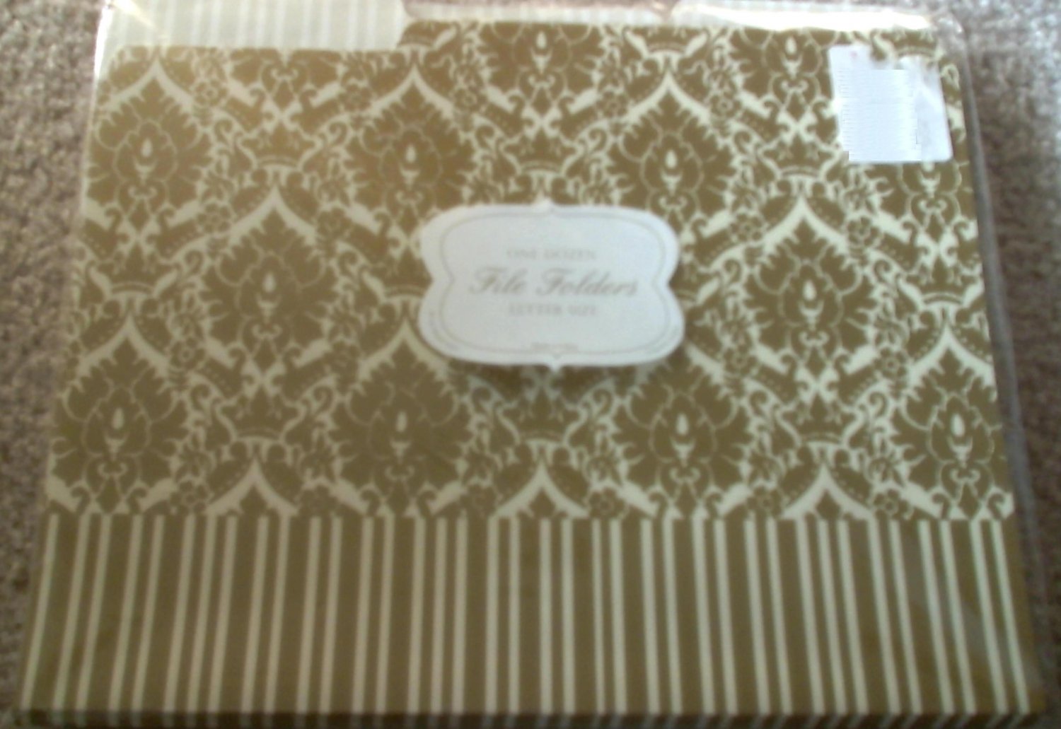 Decorative Print File Folders- set of 12- Royal Crown