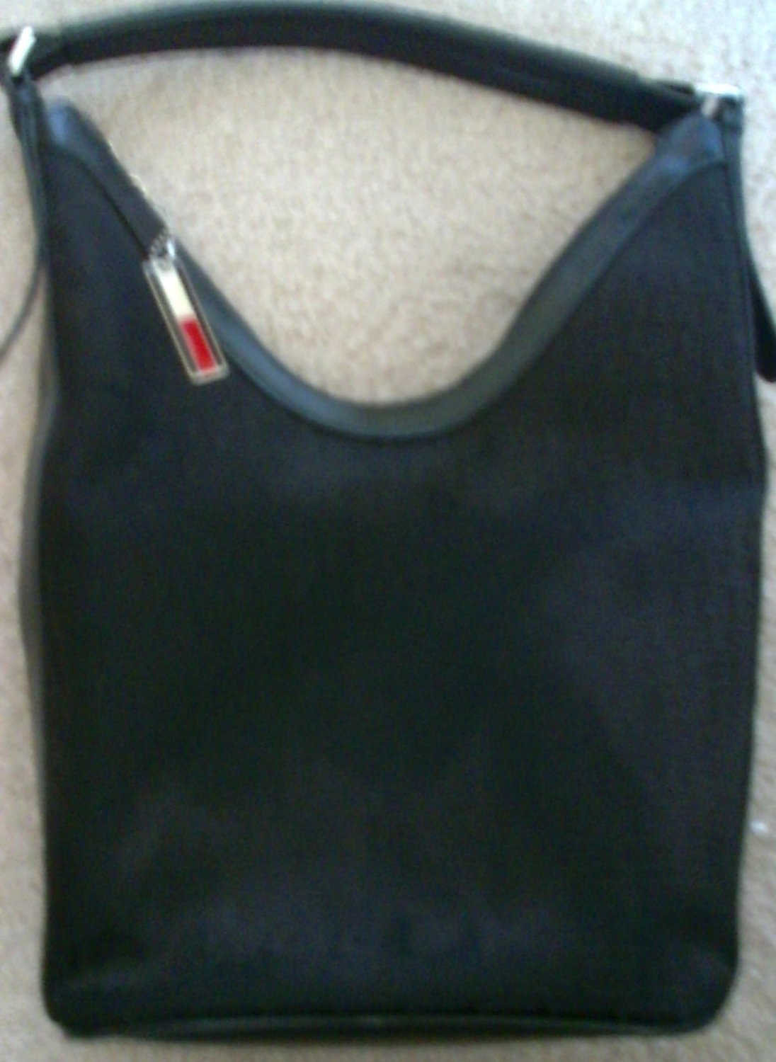 Black Purse with Tommy Hilfiger charm