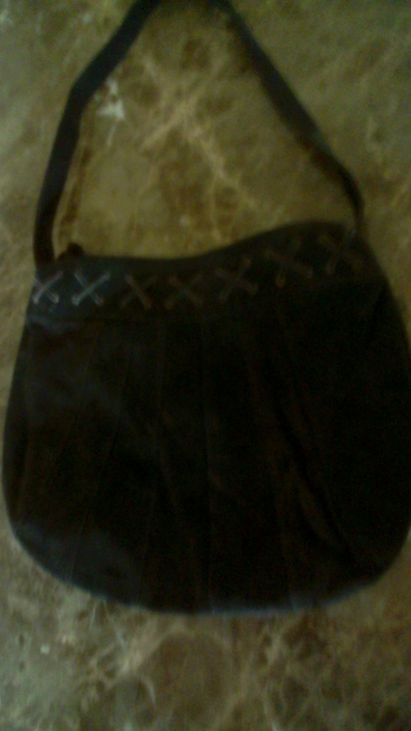 Brown suede purse