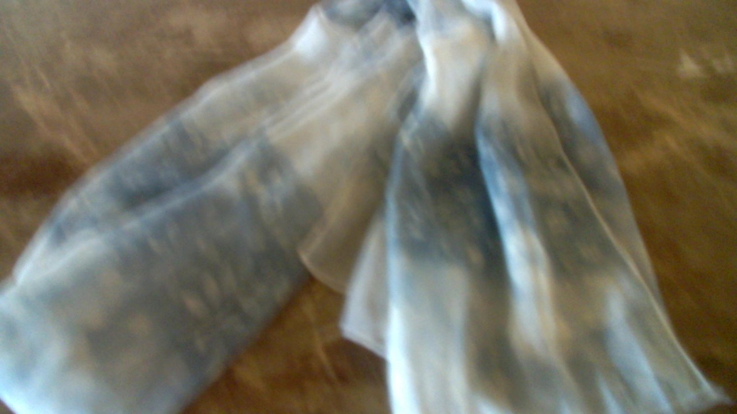 Leafprint scarf - blue