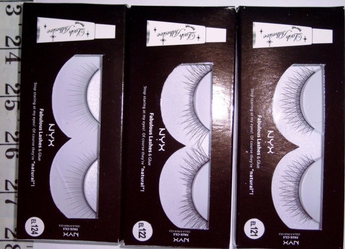 NYX False Eyelashes (Set of 3) BNIB 121, 122, 124