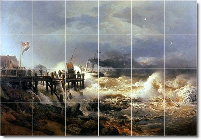 Achenbach Waterfront Wall Floor Bedroom Mural Floor Modern Decor