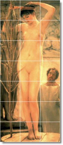 Alma-Tadema Nudes Murals Tile Room Dining House Renovation Design