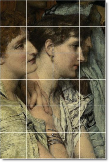 Alma-Tadema Women Living Murals Room Tile Design Renovation House