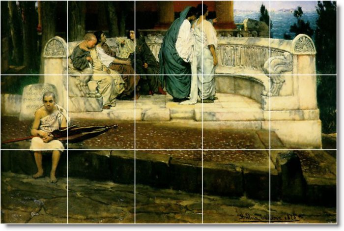 Alma-Tadema Women Kitchen Mural Floor House Construction Decorate