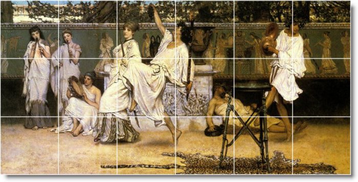 Alma-Tadema Historical Living Room Tile Idea Construction House
