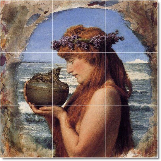 Alma-Tadema Mythology Living Tile Room Mural Decor Home Design