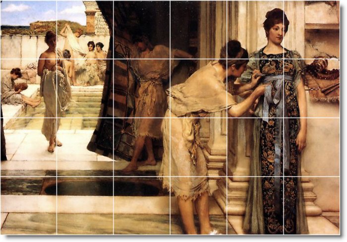 Alma-Tadema Historical Murals Tile Room Home Construction Ideas