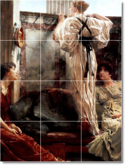 Alma-Tadema Women Wall Living Wall Room Murals Design Residential