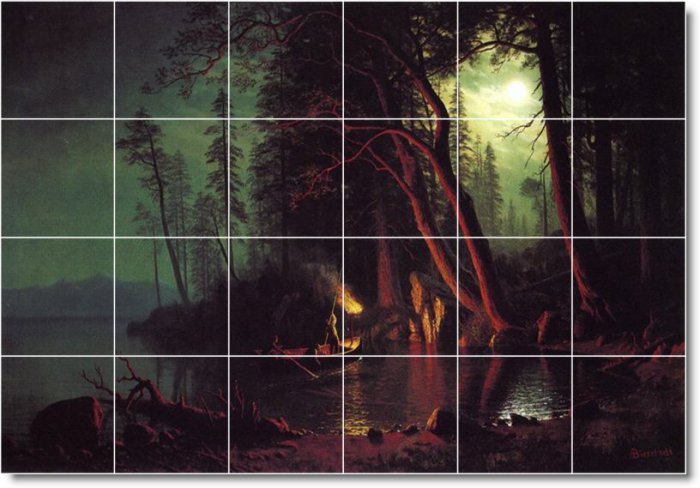 Bierstadt Landscapes Bathroom Mural Tile Idea Construction Home