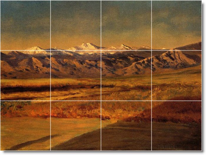 Bierstadt Landscapes Room Tile Dining Floor House Design Modern