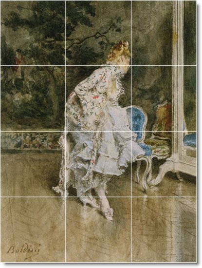 Boldini Women Murals Wall Room Tile Dining House Idea Remodeling