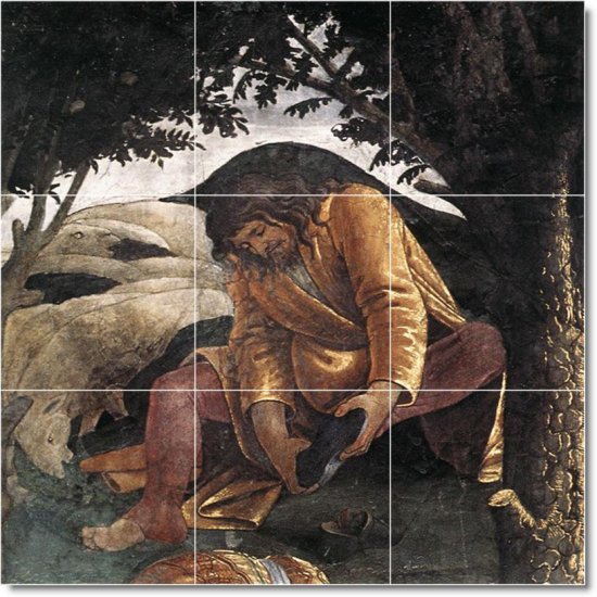 Botticelli Religious Backsplash Wall Mural Interior Design Modern