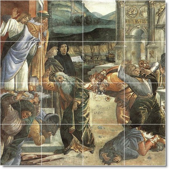 Botticelli Historical Wall Room Tiles Mural Modern Home Design