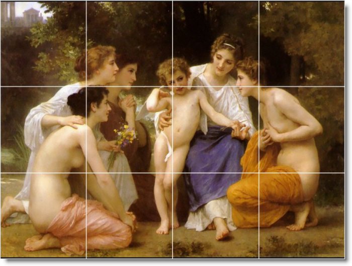 Bouguereau Angels Tile Mural Bedroom Commercial Ideas Renovations