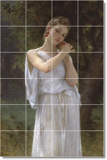 Bouguereau Women Dining Murals Room Wall Design Remodeling Home