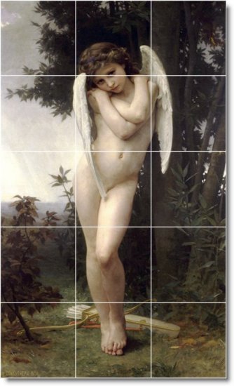 Bouguereau Angels Backsplash Tiles Wall Interior Decorating Ideas