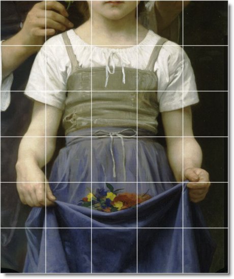 Bouguereau Children Mural Living Room Floor Design Residential