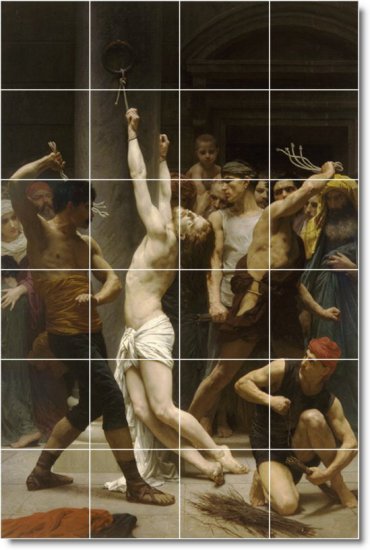 Bouguereau Religious Mural Kitchen Tile Backsplash Ideas Renovate