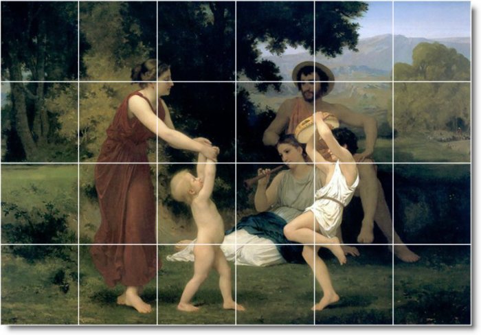 Bouguereau Mother Child Wall Murals Wall Bedroom Home Modern Art