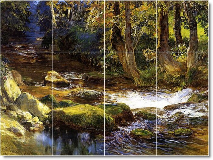 Bridgman Country Mural Bathroom Floor Remodeling Decorate Home