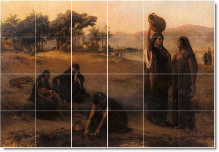 Bridgman Women Room Dining Murals Tile Wall Remodeling House Idea