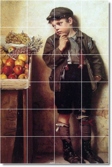 Brown Children Room Tile Dining Murals Wall Idea Remodeling House