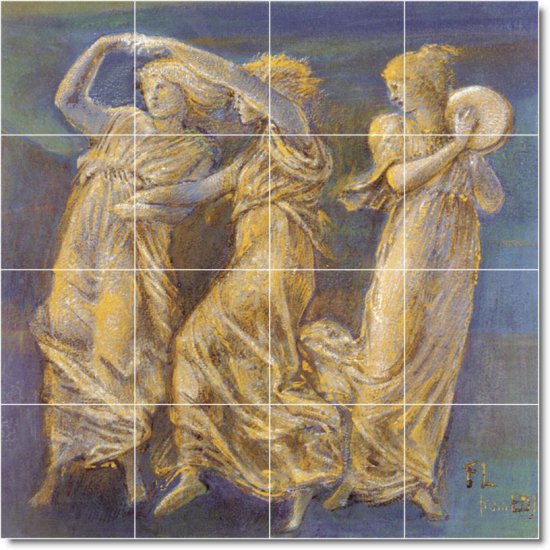 Burne-Jones Women Murals Bathroom Wall Renovation Design Interior