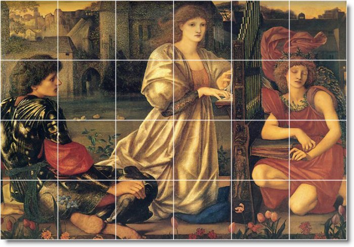 Burne-Jones Historical Murals Room Living Floor Design Remodel