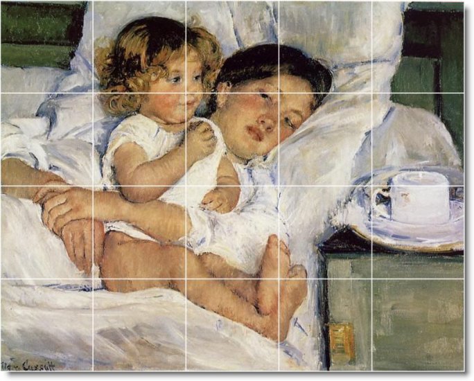 Cassatt Children Bathroom Mural Idea Remodeling House Decorate