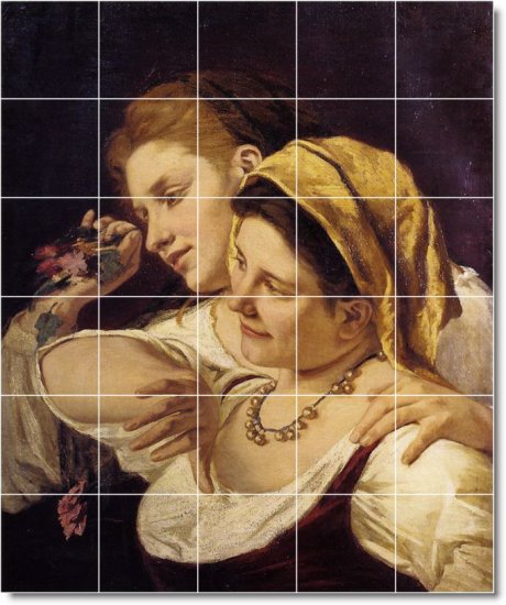 Cassatt Women Mural Shower Wall Bathroom Modern Home Decorating