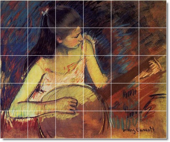 Cassatt Children Floor Room Mural Tiles Home Design Remodeling