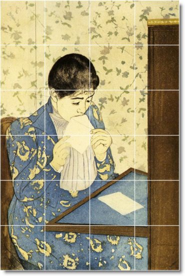 Cassatt Women Mural Wall Tiles Shower Idea Interior Renovations